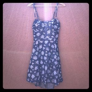 Retro denim, peekaboo back, Jessica Simpson dress!